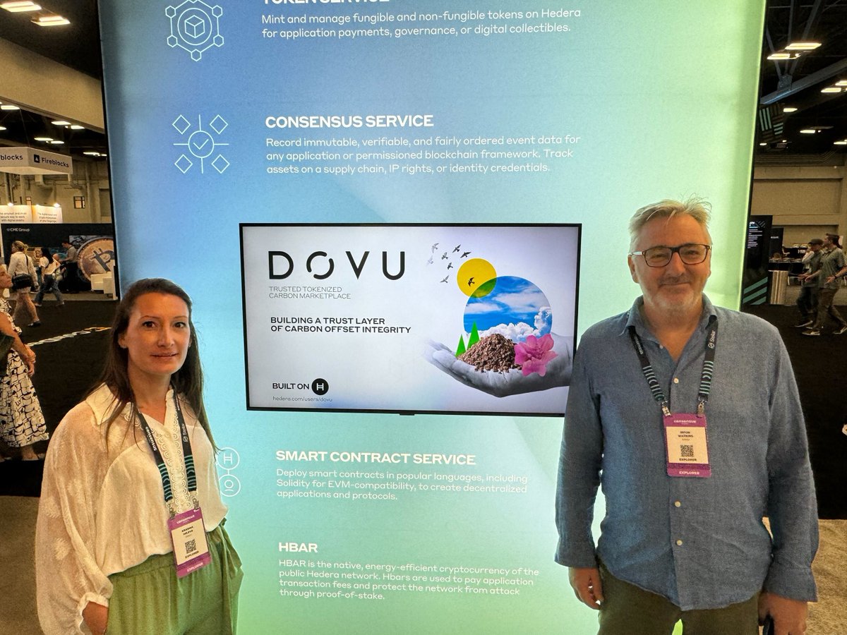 Ħello from #Consensus2024 👋 Great event! Lots of familiar faces, and meeting new friends! 🤝 @hedera @consensus2024 #DOVU #Hedera #HBAR #BASE #ETH #BTC