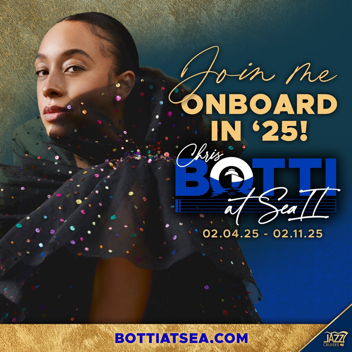 Corinne Bailey Rae (@corinnebrae) on Twitter photo My dear friends and I will be on the lovely and supremely talented <a href="/chrisbotti/">Chris Botti</a>'s cruise next year, 2/4 - 2/11. We hope you’ll come join us! 🌊🎶
🎟️ bottiatsea.com My dear friends and I will be on the lovely and supremely talented <a href="/chrisbotti/">Chris Botti</a>'s cruise next year, 2/4 - 2/11. We hope you’ll come join us! 🌊🎶
🎟️ bottiatsea.com