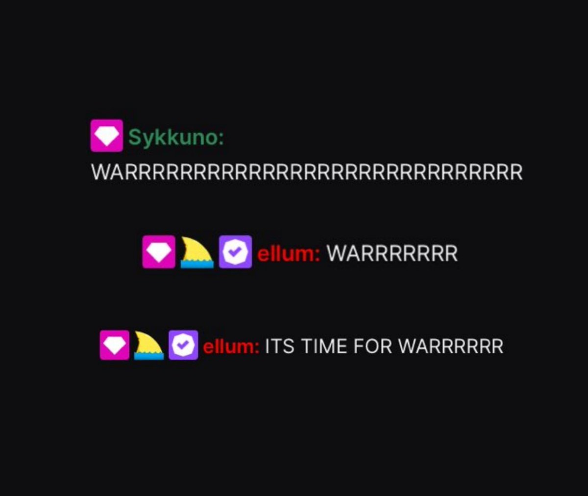 sykkuno and ellum really are the dumb and dumber duo 😭 they both came to foolish's chat just to scream WAR LMFAOOO