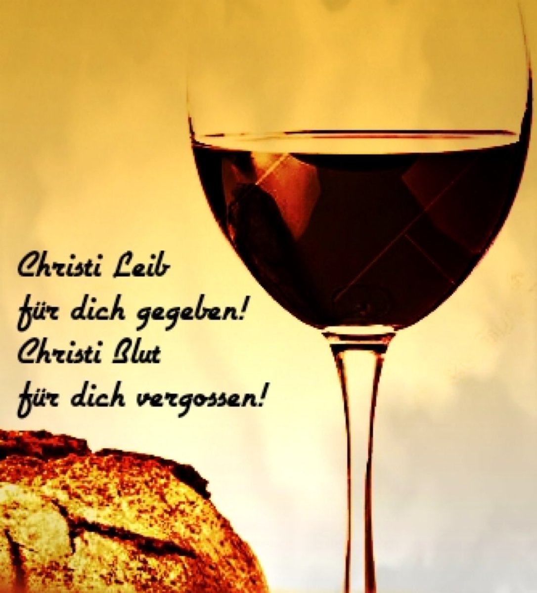 Gott deckt dir einen Tisch im Angesicht deiner Feinde -Ps.23:
Christi Leib für dich gegeben! Christi Blut für dich vergossen! 

Danke ihm für sein vollkommenes Erlösungswerk, das auch deinen Körper einschließt. Nimm es als Medizin,Proklamation der Wahrheit!

#fronleichnam #Jesus