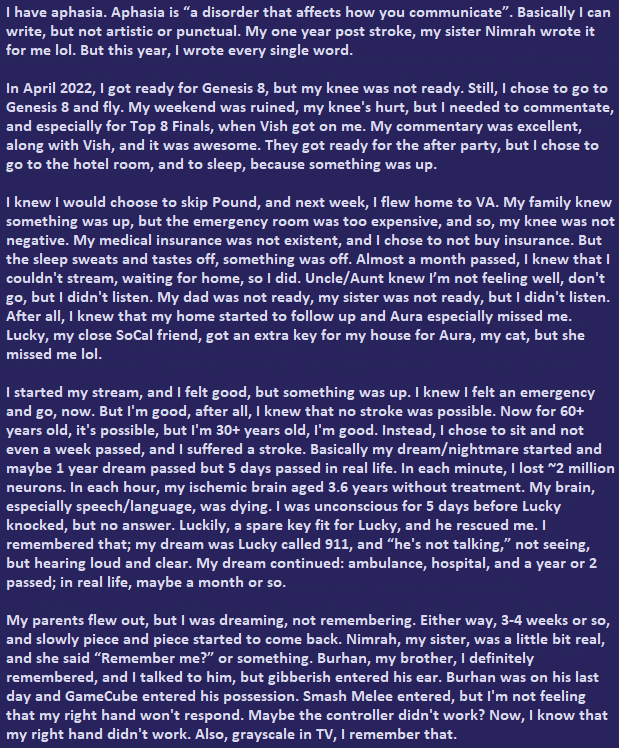 chillindude_'s tweet photo. Stroke year 2. Please read it, I wrote every single word. https://t.co/CRFZMRF35Q