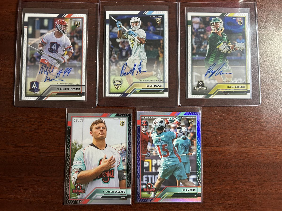 Order 15 packs of the new <a href="/PremierLacrosse/">Premier Lacrosse League</a> cards and had 11 hits. These are great cards.