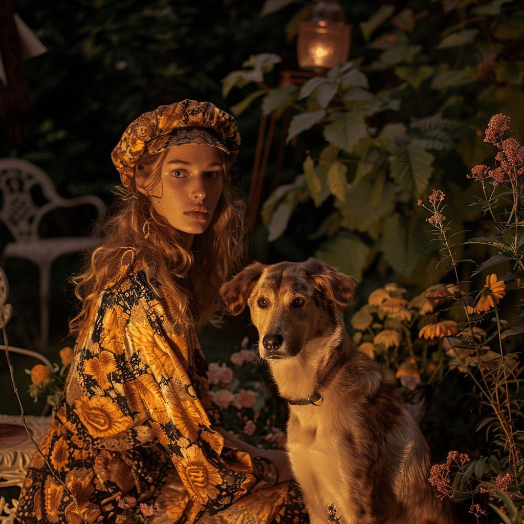 Freeflo_ai's tweet photo. Create editorial-quality images with this #Midjourney prompt:

{subject}, in the style of documental photography for a fashion magazine, with a garden party background at nighttime, fashion model

#promptshare #aitips #aiprompts #midjourneyprompts https://t.co/FtsvaWLOVu