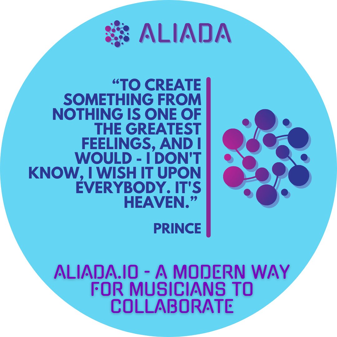 AliadaSolutions's tweet photo. “To create something from nothing is one of the greatest feelings, and I would - I don't know, I wish it upon everybody. It's heaven.” -Prince 

Visit https://t.co/vPBNho8feR to learn more https://t.co/NLdE2KJ50S