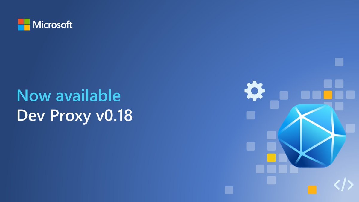 Microsoft365Dev's tweet image. Try out the latest version of Dev Proxy featuring reporters, better CI support, improved Azure API Center integration, and more: msft.it/6019YiqEl
#Microsoft365Dev #DevProxy