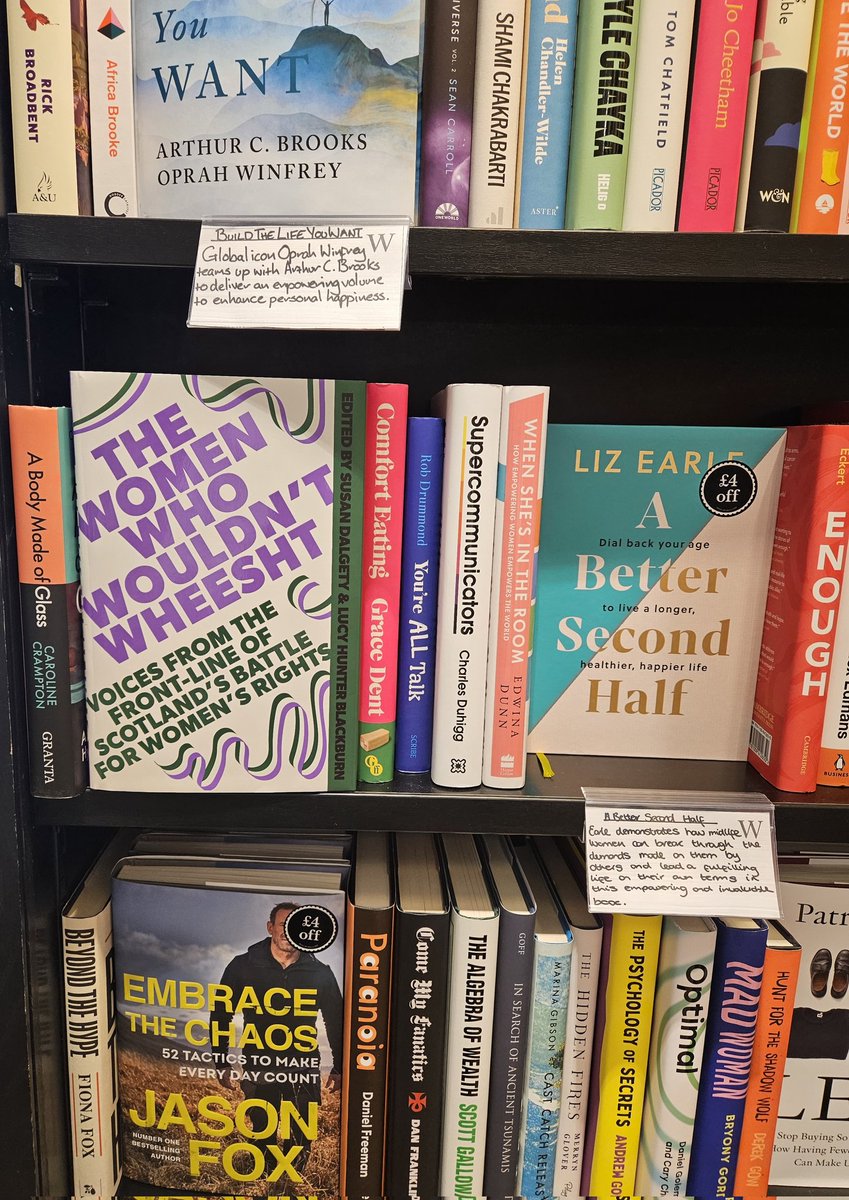Thank you, @Waterstones Stirling. It's great to see #TheWomenWhoWouldntWheesht on your shelves. 
An absolute honour to have been mentioned in this book as it was to host both @DalgetySusan and @LucyHunterB at #AlloaWomensFestival 
Thank you women
This isn't over
#WomenWontWheesht