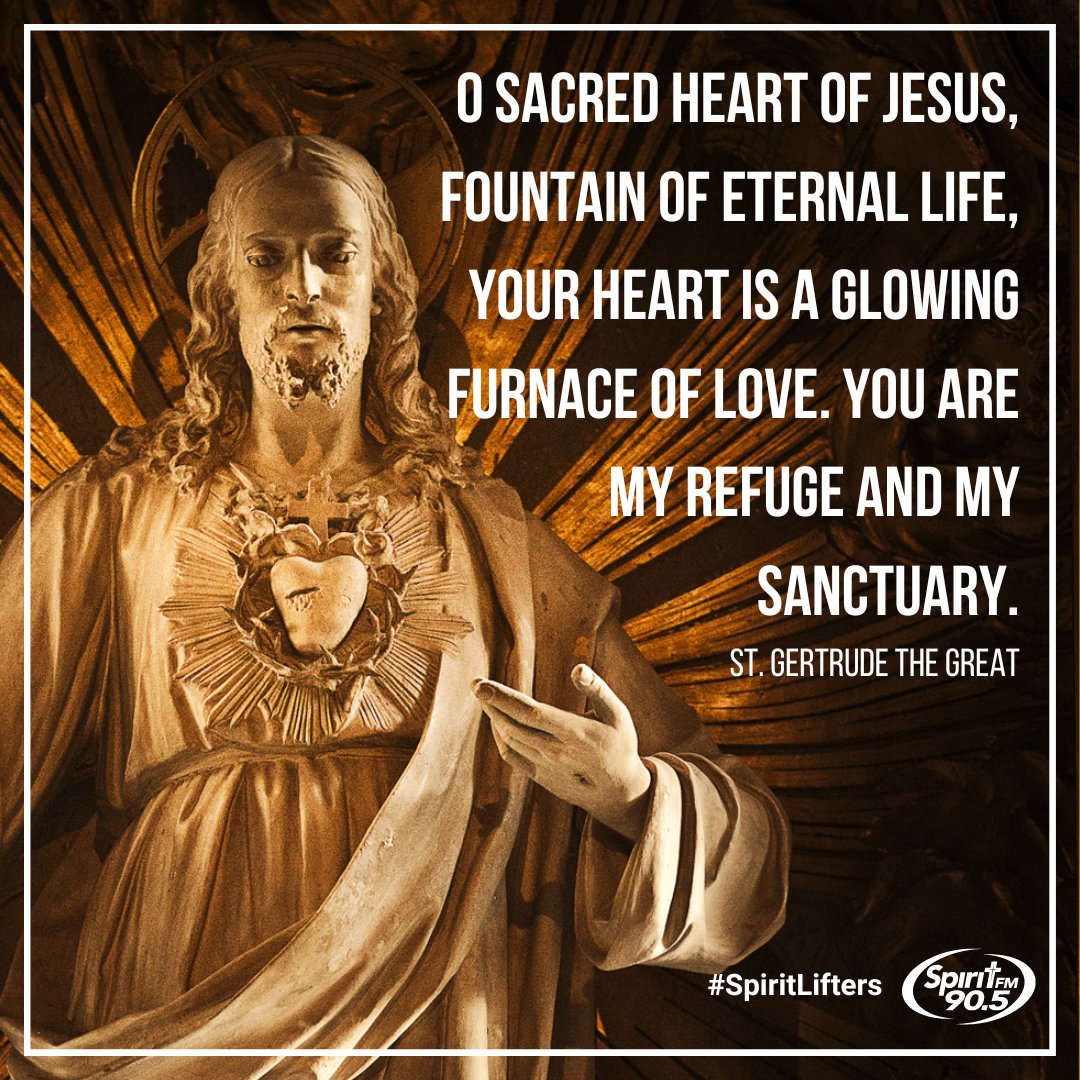 ItsMySpiritFM's tweet photo. Today is June 1st, and the month of June is traditionally dedicated to the Sacred Heart of Jesus. How will you grow in your relationship with Him this month? ❤️‍🔥✝
.
.
.
#livewithspirit #spiritlifter #spiritlifters #sacredheart #sacredheartofjesus https://t.co/eq5hWa9JeO