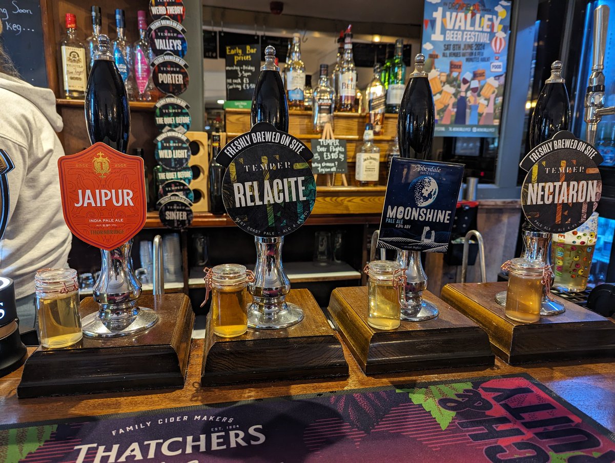 Current cask offering on the bar at @DRONFIELDARMS. Relacite from @TemperBrewing is great!