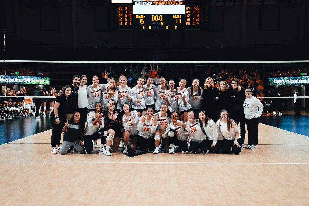 #TBT to our five-set upset of No. 19 ASU back in October in front of the best fans!

#GoBeavs