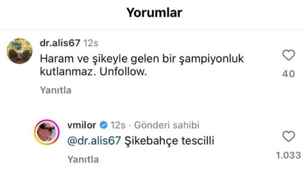 Vedat Milör bilmediğin konularda yorum yapma; adliyeye ifadeye geldiğinde sana adliye lokantasında yemek ısmarlayacağım. Favori yemeğini seçer onu paylaşırsın. @vedatmilor