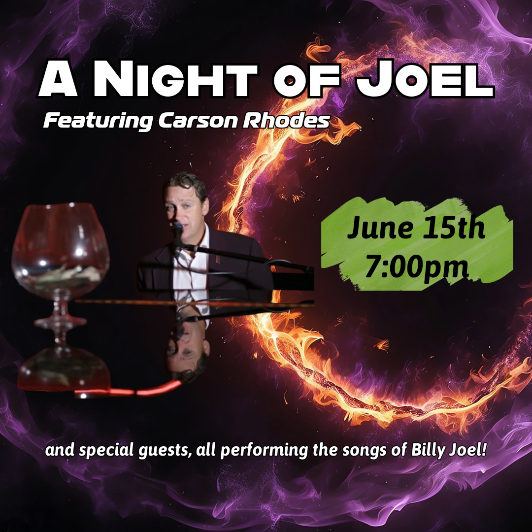 On 6.15, hear Carson Rhodes' talent as a pianist and vocalist in his tribute to Billy Joel! 🎹 Get tickets in Bio link. 
#TalentedMusician #pianoman #billyjoel
