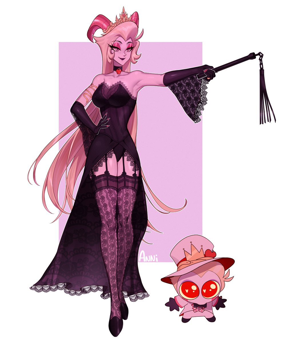 Do not be fooled, they're both hot as fuck husband is just a little silly

#HAZBINHOTEL  #Lucilith #HazbinHotelLucifer #HazbinHotelLilith