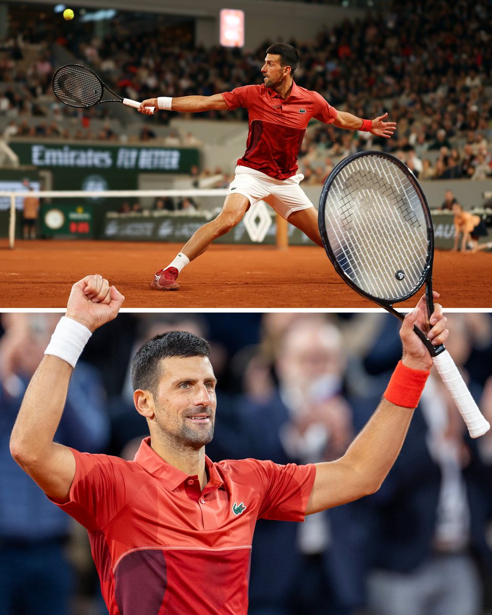 Novak Djokovic, Roland Garros'taki 94. galibiyetini aldı🔥 🎾94 - Roland-Garros 🎾94 - Avustralya Açık 🎾92 - Wimbledon #RolandGarros