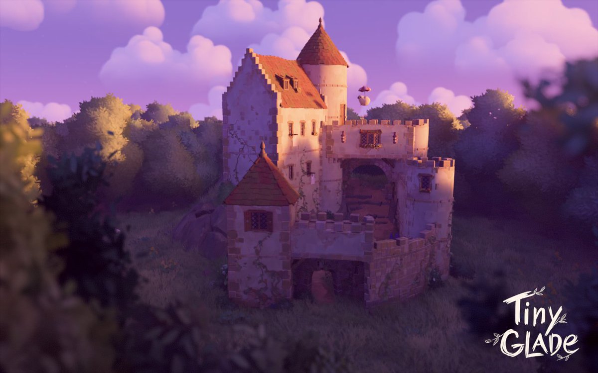 Build my first castle with #tinyglade
Demo now on <a href="/Steam/">Steam</a> 
Really enjoyable.
Runs on #steamdeck