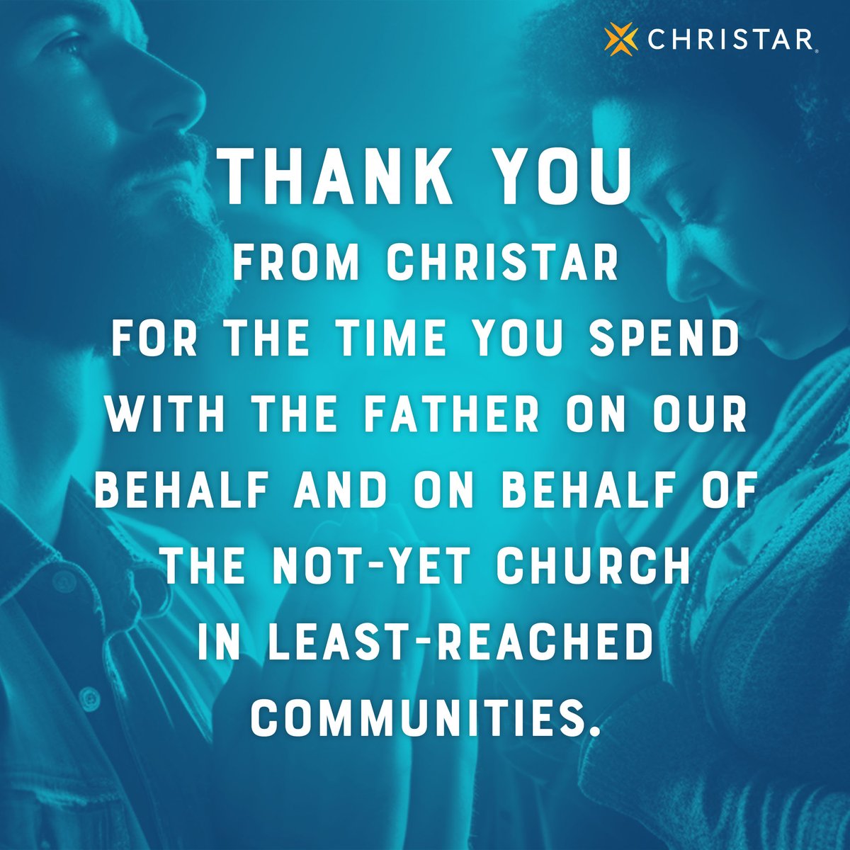 christarusa's tweet photo. Thank you from all of us at Christar for the time you, as our partners in prayer, spend with the Father on our behalf and on behalf of the not-yet Church in least-reached communities.

#Gratitude #DailyPrayerPartners https://t.co/Sehf91T1Pn