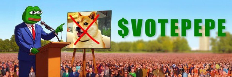 Phat2Kz's tweet photo. Shah , you are the goal 

$votepepe
Most trending 

WE GOT PEPE AS PRESIDENT RUNNING FOR OFFICE 

Our chart is super bullish 

Help raise funds for the campaign 
Peep the chart - all organic 

Pepe presidente of the meme world 

$votepepe 

https://t.co/BgiDEdV4zJ…

8xtm1NciERHd5MT61fvMvefpzWrSDWZhWi64bqZDMJ92