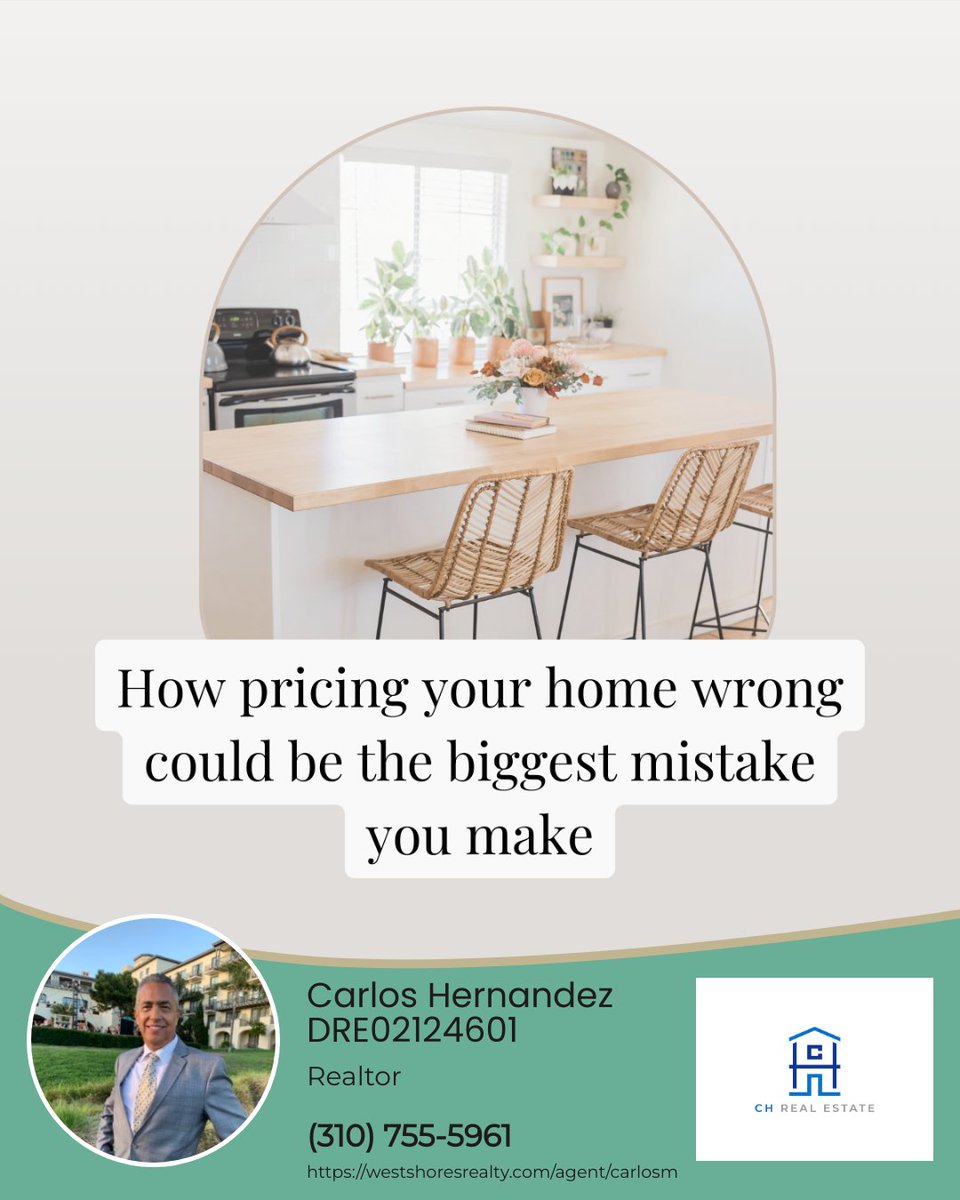 Pricing your home correctly is one of the most important things you can do.

If you want to see what your home could sell for on our market, reach out, and let's chat!

#homepricing #housepricing #listingprice #sellersagent #realtor, #southbayrealtor, #personalrealtor, #home,