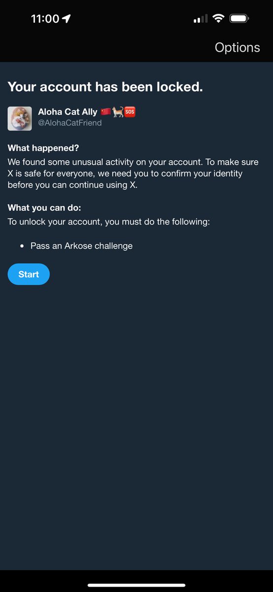 AlohaCatFriend's tweet photo. And I was locked again. Weird, huh? If my account goes silent, this is why. https://t.co/pXXklAejZu
