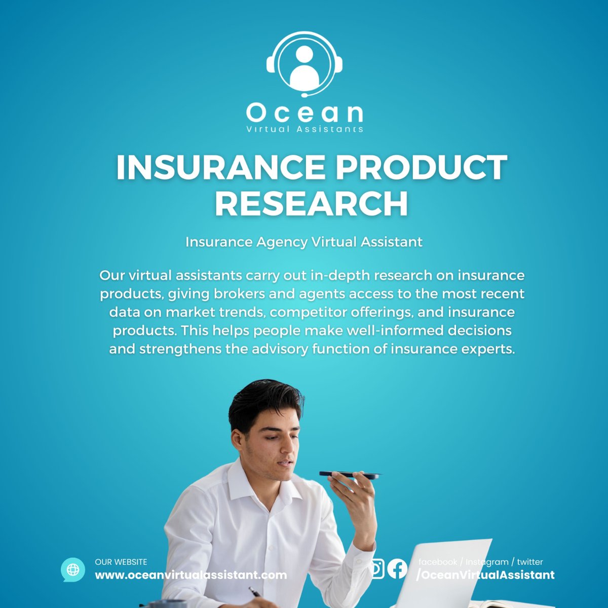 oceanvastaffing's tweet image. Enhance Your Insurance Solutions with Ocean Virtual Assistant #Insurance #InsuranceSolution #virtualassistant