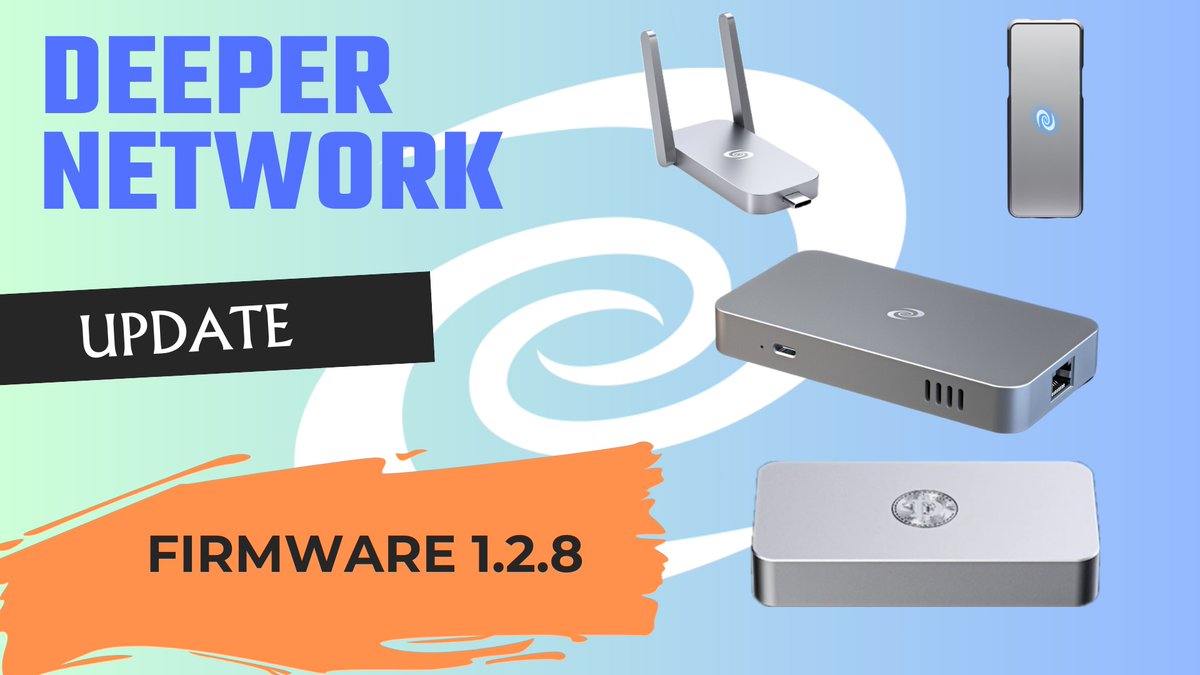🙂Good news, Deepernauts! The latest firmware 1.2.8.rel, will be out soon! It fixes some issues in 1.2.7.rel, and Rust Desk has been improved. The full route will allow Node Selection mode, and utilize Round Robin. Check out the video before the launch: youtu.be/U8zu8FaAA7U.