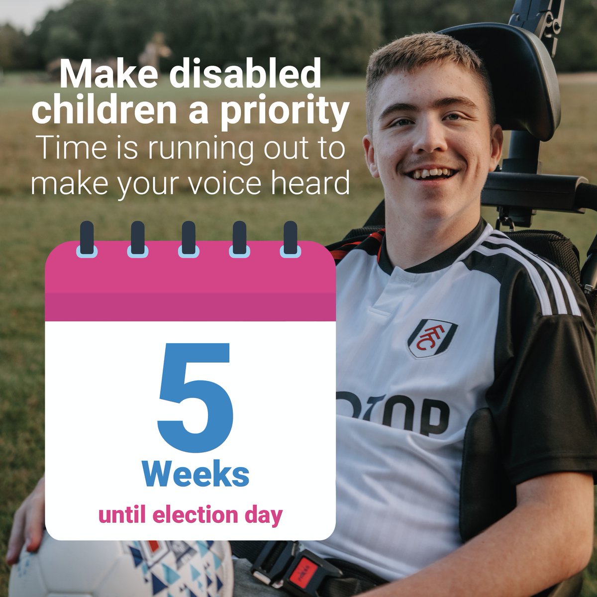 There are only five weeks until the General Election! ⏰ We are calling on the next government to prioritise disabled children. Can you help us by signing our petition? newlifecharity.co.uk/sign-petition
