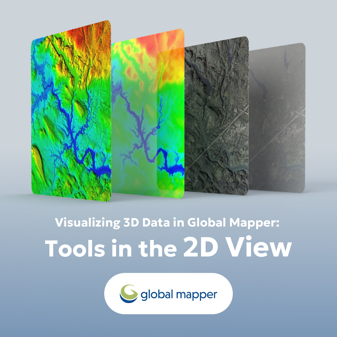 BlueMarbleGeo's tweet image. The 2D view is a classic top-down view of any data in Global Mapper, and it can be used to visualize 3D Data. 🔎 In this infographic, we dive into the tools for visualizing 3D data from the 2D view in this infographic! 
#GlobalMapper #2DView #ContourLines