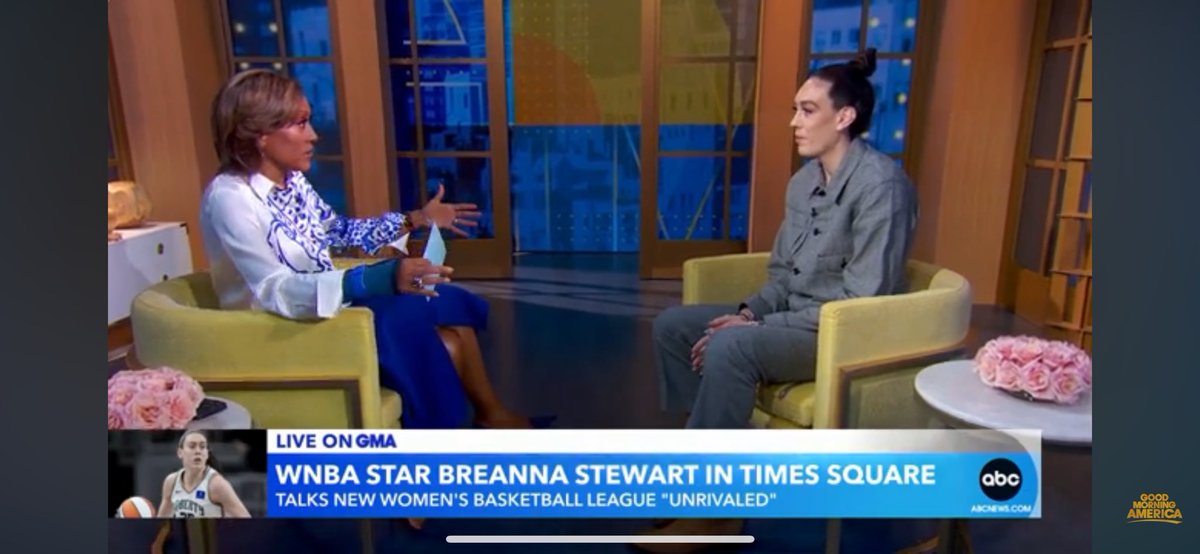 Breanna Stewart played a basketball game last night. 

Today, she got up early to promote @Unrivaledwbb, the women’s 3x3 basketball league founded by her and Napheesa Collier. 

**On The Pat McAfee Show, Shams Charania reported that salaries will be 2x the WNBA’s average salary