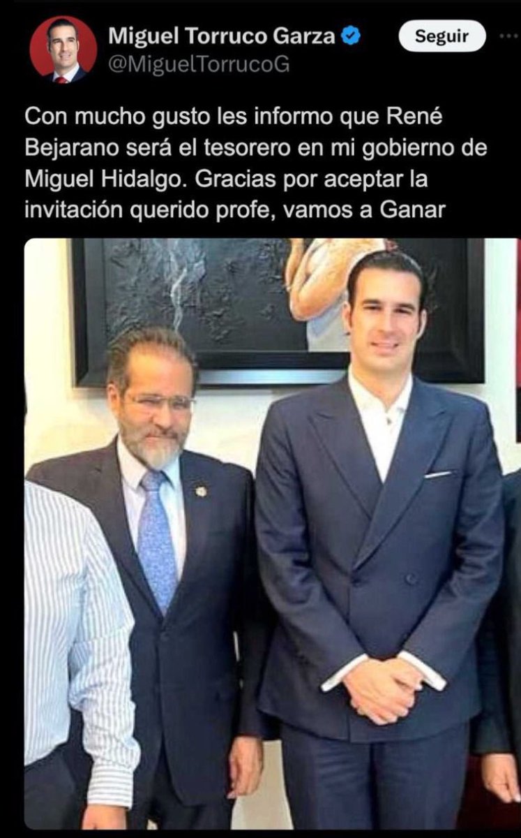 Amigos de la Miguel Hidalgo con @MiguelTorrucoG tiene una excelente oportunidad de tener como tesorero al SEÑOR DE LAS LIGAS ratero número 1 de AMLO