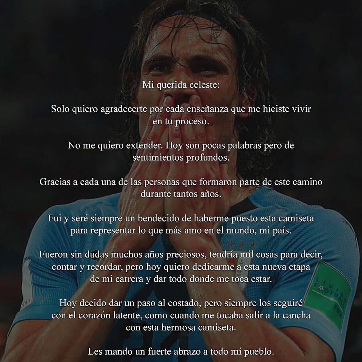 FabrizioRomano's tweet photo. 🚨🇺🇾 Official: Edinson Cavani retires from international football with Uruguay. https://t.co/JPlFltT8SW