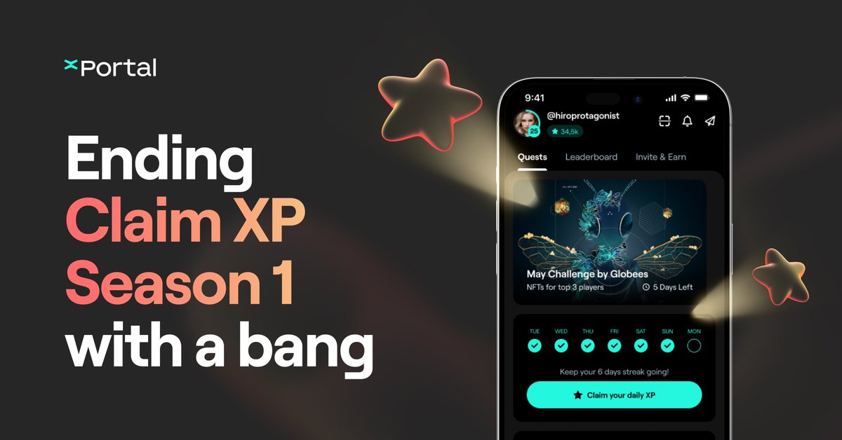 For over a year, xPortal users have been interacting with the app, earning daily XP, leveling up, and achieving incredible streaks.

Now, it's time to celebrate these journeys with some well-deserved rewards! 🎉

Epoch Wanderers - Season 1 of claiming daily XP in #xPortal, ends