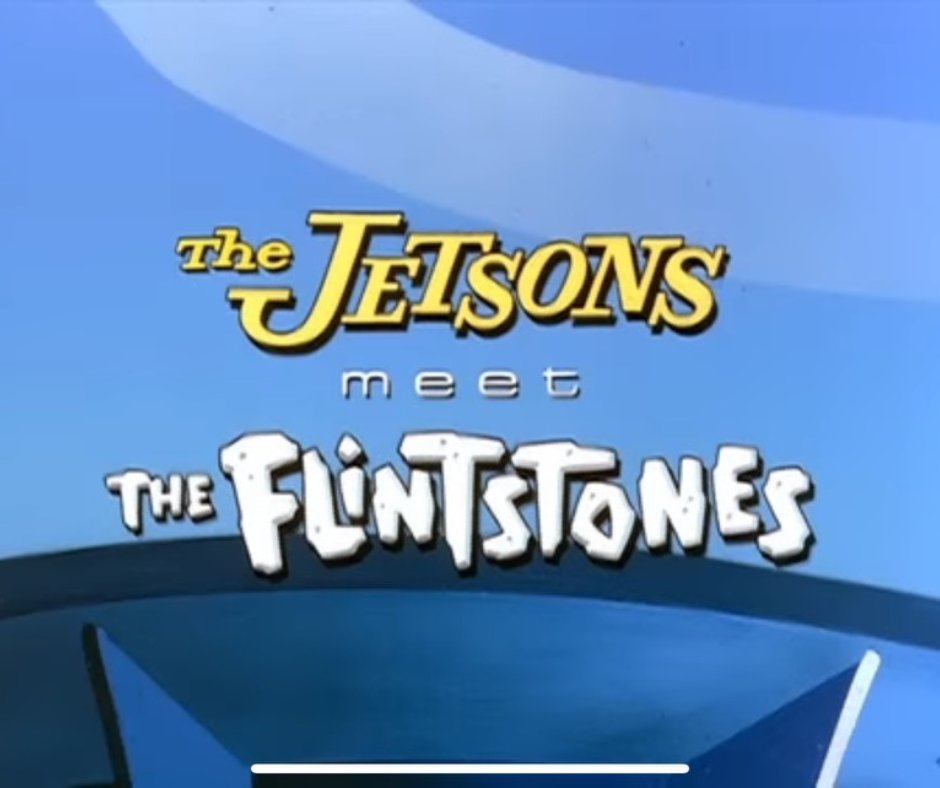 Do you remember the FLINTSTONES or the JETSONS?
Two of the things I did a lot of as a kid that helped fuel my passion for voice acting: 
1. Daydreaming 
2. Spending hours watching cartoons
I love both the Flintstones and the Jetsons but I never saw this movie with them together!