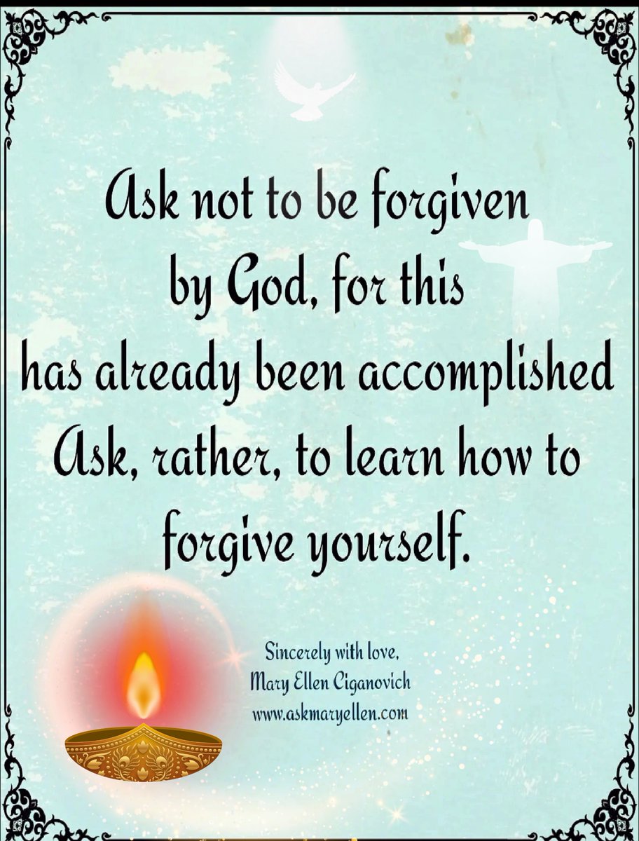askmaryellen's tweet photo. Truth of the day: God forgives as soon as you ask - people need to learn forgiveness of Self as well as others. #askmaryellen #Truthoftheday #mindfulnesscoach #Truthauthor https://t.co/ZITuR3L4Xf T.R.U.T.H. https://t.co/coPyreuRnY https://t.co/0IsRIBQyA8