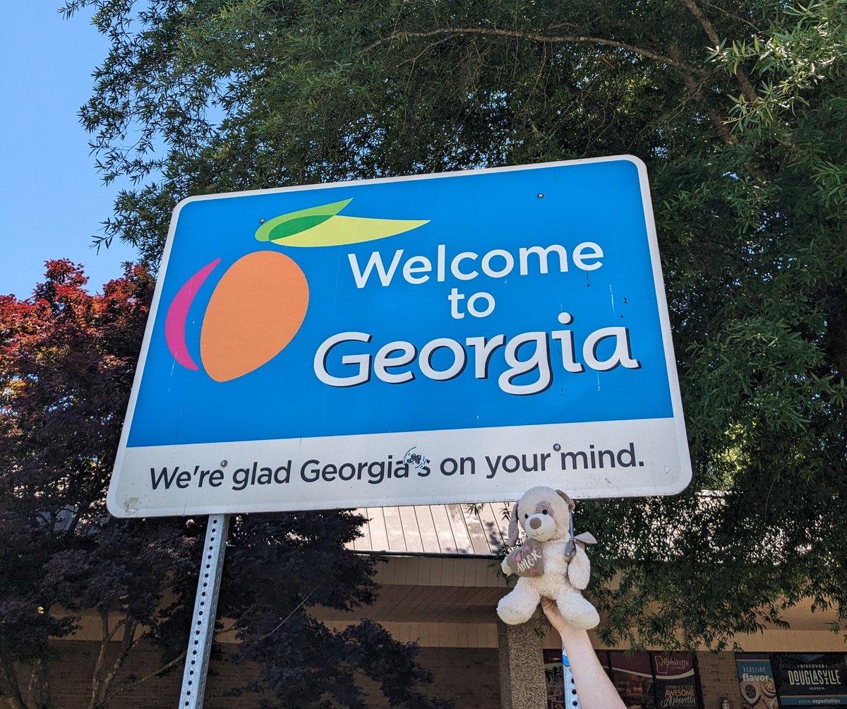 We made it to the Peach State! I don't know, I don't know what they call Georgia.