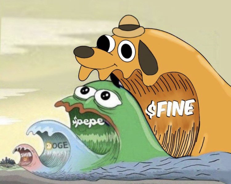 Dogstrooo1's tweet photo. @CrashiusClay69 $FINE =new balance 🫡 we have the $PEPE dev and a work ethic like no other community #ETH #PEPE #BRETT @finecoineth https://t.co/jmm0IE3Luh