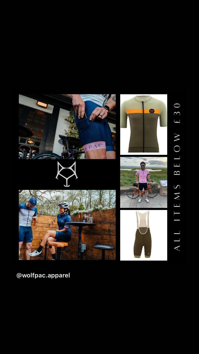 ALL ITEMS BELOW £30!!!

End of line sale we’ve reduced every item to below £30 to clear our remaining stock.

This is a mad sale so fill your wardrobes

wolfpacapparel.com

#cycling #cyclingstyle #cyclegram #cyclingkits #cyclinglife #fitness #cyclinglifestyle #cyclingphotos