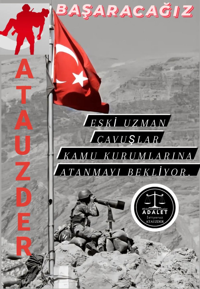 AYSEERTAN27's tweet photo. #KanunVarAtamaYok
Atama hakkımız Eski Uzman Çavuşlar’ı #kaderine terk edemezsiniz

@RTErdogan
@eczozgurozel
@dbdevletbahceli
@ErbakanFatih
@AliYerlikaya
@gundes_46

Ruanda, Mehmet Özbek, Azra Kohen, Özlem Kumrular, Zulüm 1453 #UmudaKapıAçıyorum #Mamba #ÜlkemdeSiyonistİstemiyorum https://t.co/7sU7Ckta4M
