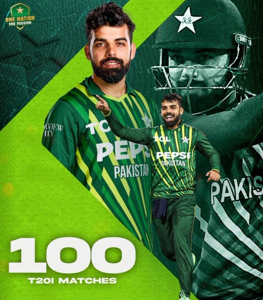 Shadan Khan out for duck on his 100th match.

#ENGvPAK