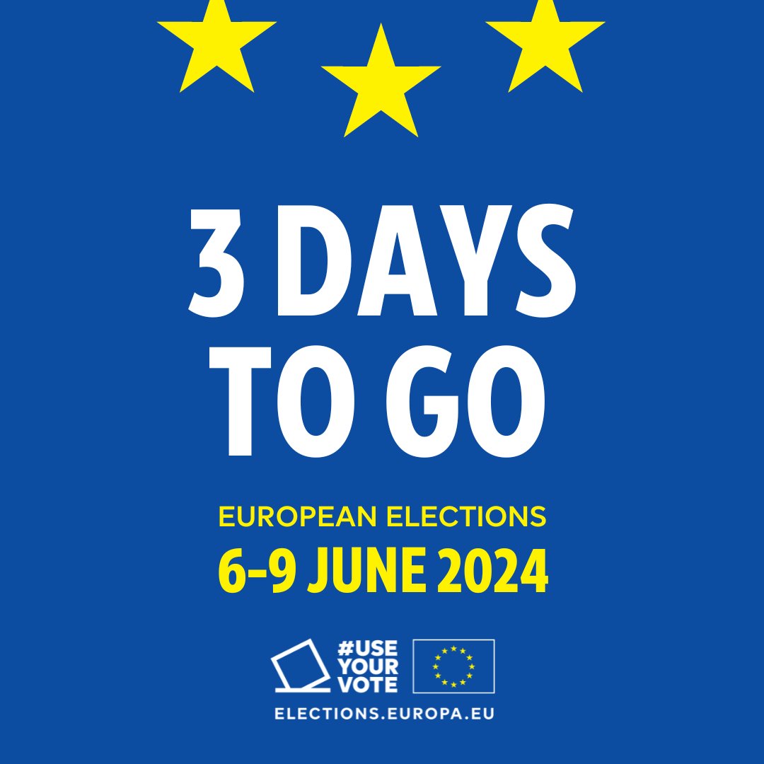 Just a few days before the European elections officially begin! Make sure to #UseYourVote or others will decide for you. Learn more here:elections.europa.eu/en/