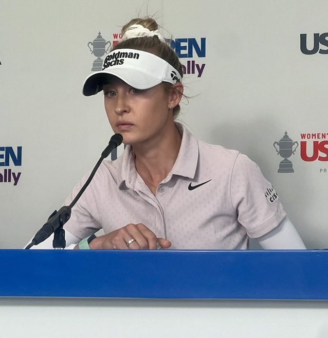In 2002, after @TigerWoods won @TheMasters and @usopengolf he shot 81 on Friday in @TheOpen. He answered every media question. Today, @NellyKorda shot 80. And did the same. Big respect. @uswomensopen