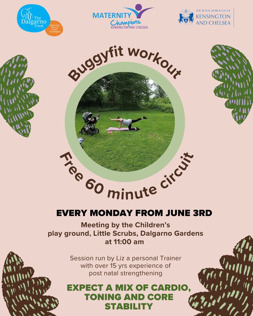DalgarnoTrust's tweet photo. New Month, new activity for you and your little ones... 

Come join a FREE Fitness workout with PT lead session.

Bring you, sensible shoes and water!

@rbkc.familyhubs @stquintincentre_rbkc⁠ 
@harrow.club⁠ @lancasterwestneighbourhoodteam⁠ 
@grenfellplay⁠

🤩Mat Champions https://t.co/pNrXTOX4dp