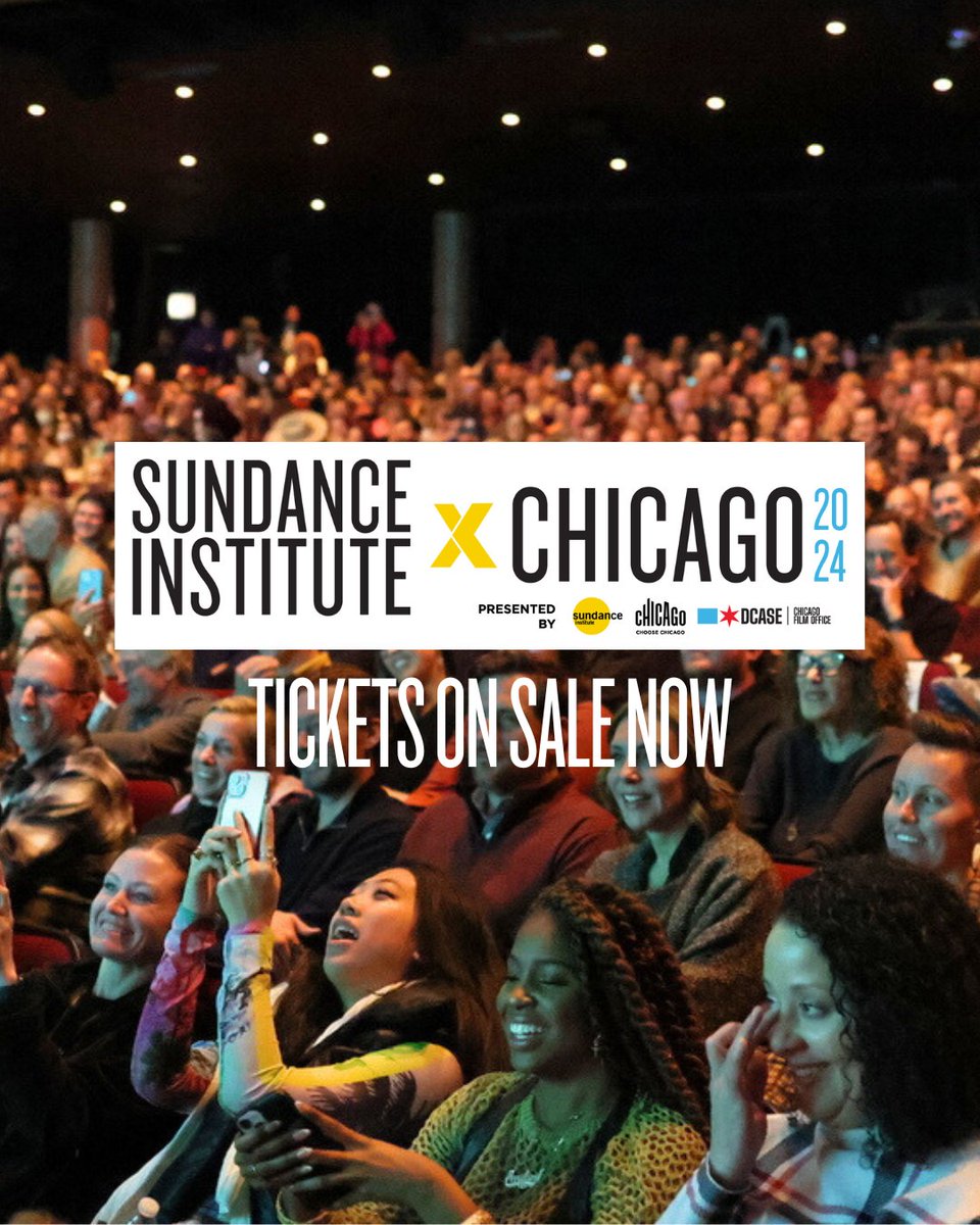 Get tickets to the inaugural Sundance Institute x Chicago 2024!: choosechicago.com/sundance-insti…
  
This summer, Chicago is the only US city to host an independent artist & film weekend in partnership w/ @Sundanceorg outside of Park City.

#SundancexChicago @chicagodcase @chifilmoffice
