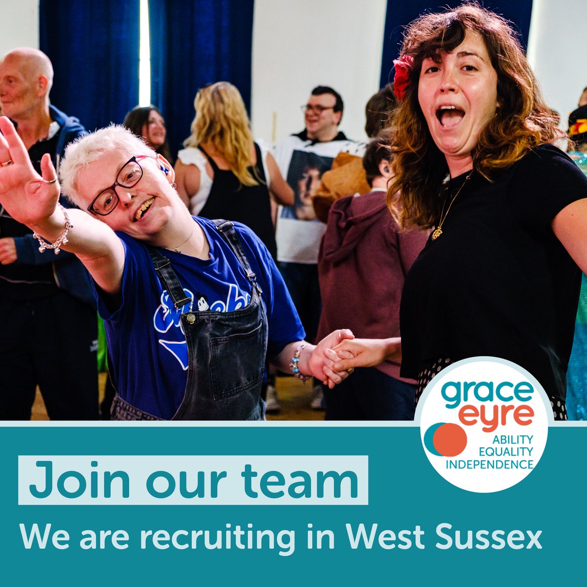 We're looking for kind and friendly people who want to help people with learning disabilities and autistic people in #WestSussex live the lives they want to. 👍

Find out more and apply today: grace-eyre.org/jobs/

#CharityJobs #Bognor #Chichester #Selsey #Crawley #Horsham