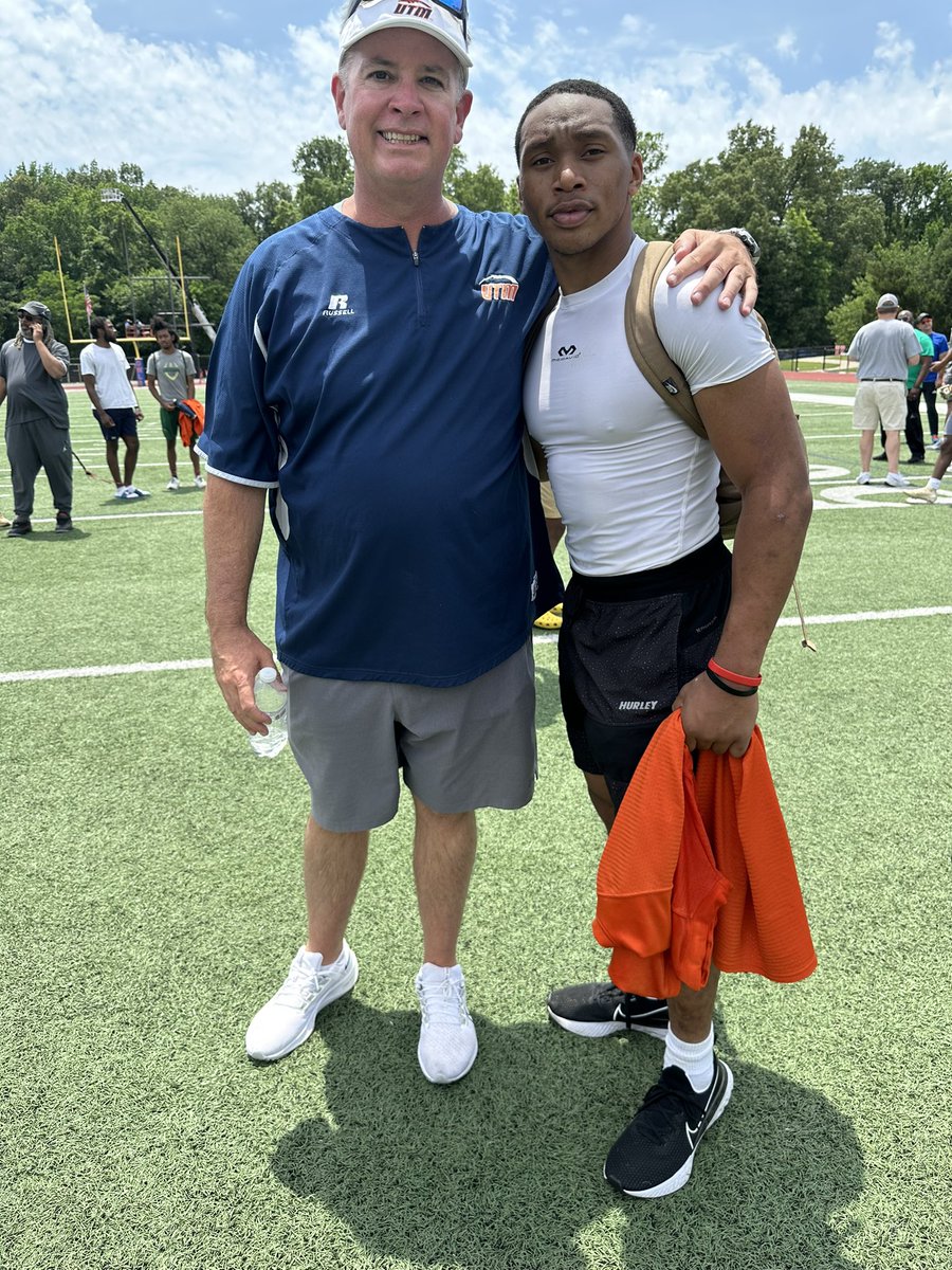 Great Camp at UT Martin today🟠🔵
<a href="/MacCorleone74/">Rion (Ree-un) Young</a> <a href="/AjRobinson_22/">Arendale “AJ”Robinson Jr.</a> <a href="/coachTJ_UTM/">TJ Jefferson</a> <a href="/FBCoach_P/">Jerry Partridge</a> <a href="/FlyHighTank/">RT</a> <a href="/coach_leeclark/">Lee Clark</a> <a href="/nester_nick/">Nick Nester</a> <a href="/CoachKBannon/">Kevin Bannon</a> <a href="/bshields0244/">Brandon Shields</a> <a href="/BHoward_11/">Brandon Howard</a>