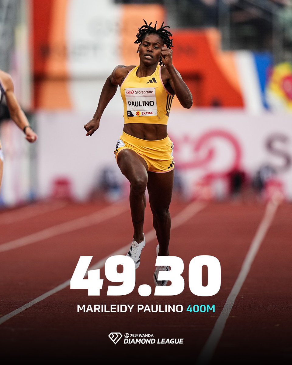 Unstoppable 🔥 World champ @Marileidy_P storms to the fastest outdoor 400m of the year with 49.30 at the @BislettGames 💪 That's her 4th consecutive 400m win in 2024 👀 #DiamondLeague