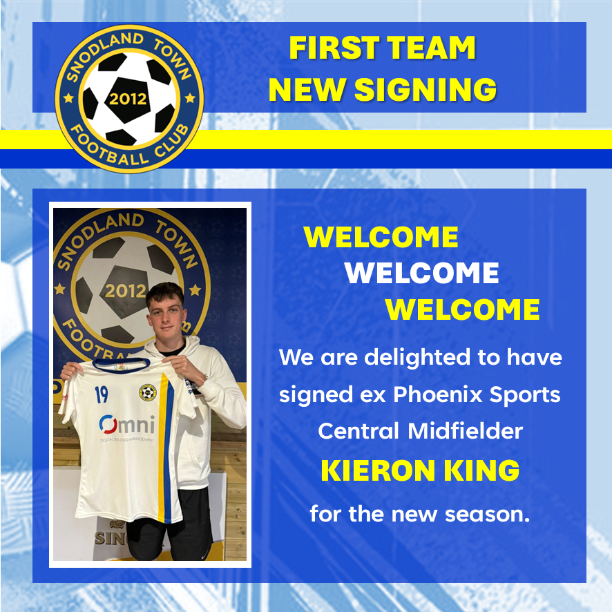 Another great addition to the new seasons squad.
Welcome to the club Kieron.