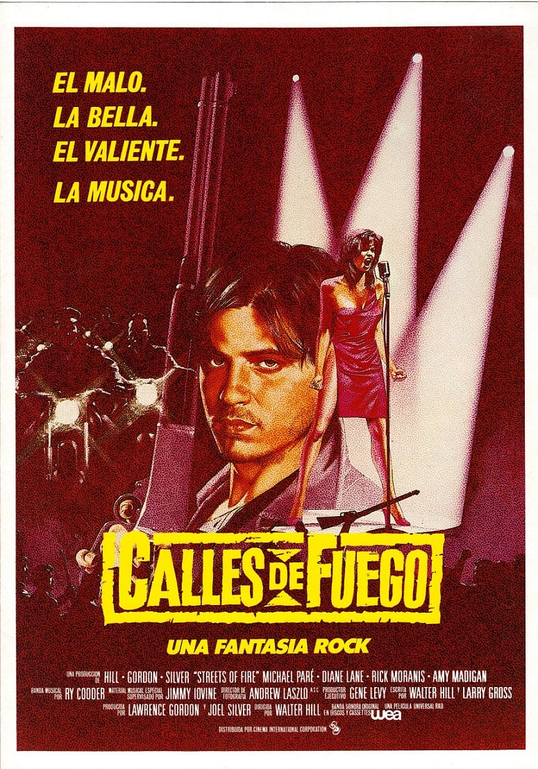 El 1 de junio de 1984 se estrena en USA "Calles de fuego" (Walter Hill)

✏️“Sí, me necesita a mi, pero te quiere a ti.”

🔎Se pretendía que esta fuera la primera de una trilogía de películas de acción protagonizadas por Michael Paré como Tom Cody.

¿Qué opináis de la película?