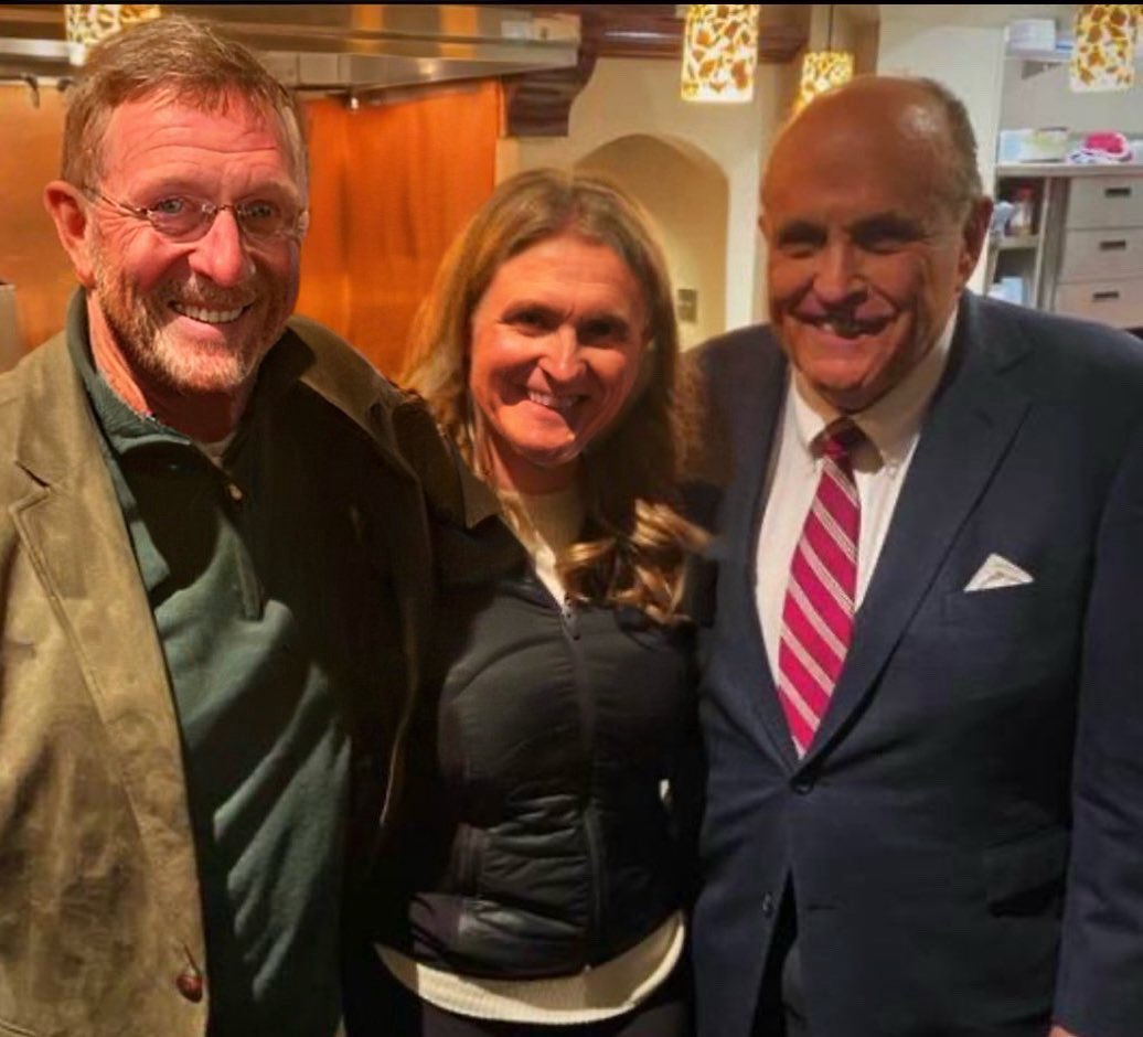 My mistress and I were proud to meet Rudy Giuliani at our not guilty party, and with the Lord’s help, President Trump’s freedom will be a strong victory for family values.  God wouldn’t let us get stuck with this much cake if he’s convicted.