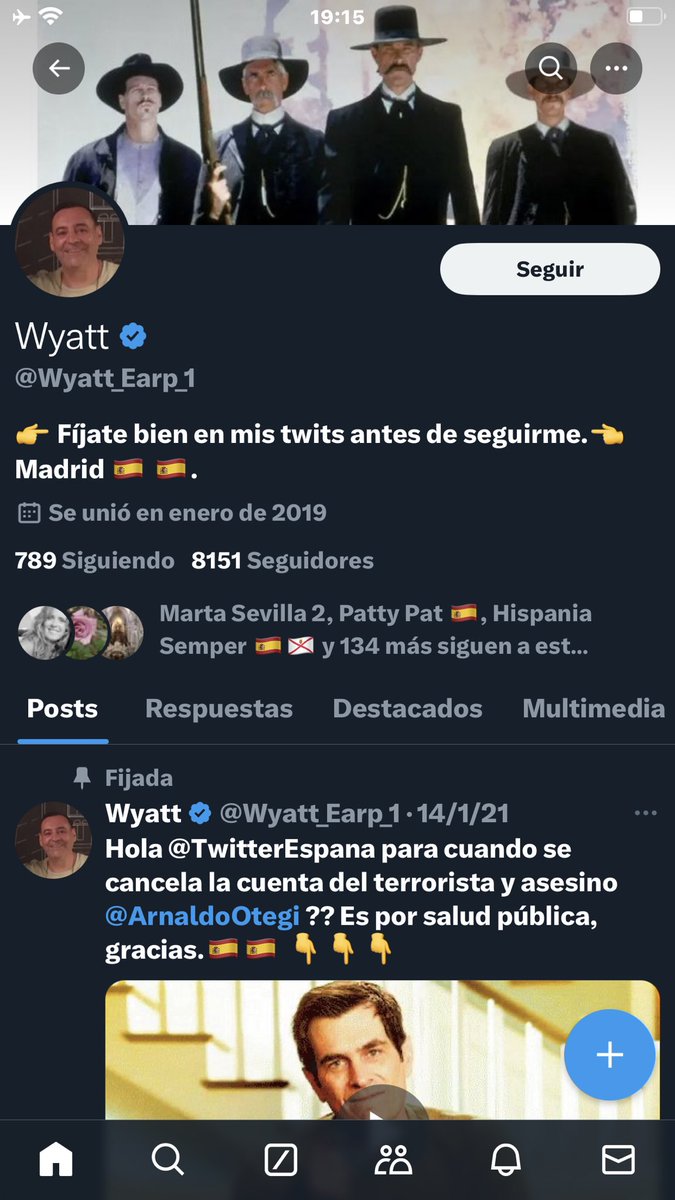 Me ayudan a denunciar a este ? Gracias 
<a href="/ReinaKhalesi/">Khaleesi</a> <a href="/trentero/">Mª Antonia Rentero Flor</a> <a href="/sardes72/">Carmen ✝️🕎</a> <a href="/JFitzEdwards/">Jacobo Fitz-Edwards ☘</a> @pa