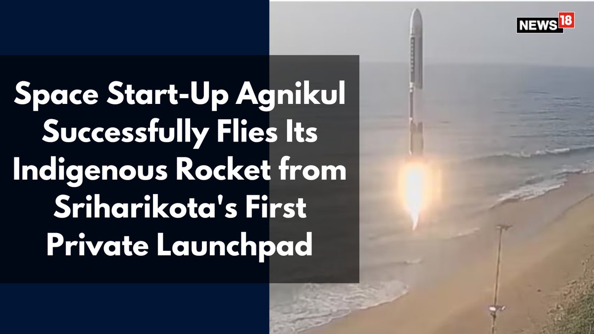 The #IITMadras-based start-up had also established its own private launchpad #Dhanush in #Sriharikota. The rocket was powered by #Agnibaan SorTeD, one of the country’s first 3D-printed semi-cryogenic engines that the team developed in-house

By: @Srish__T 

#Space #Agnikul