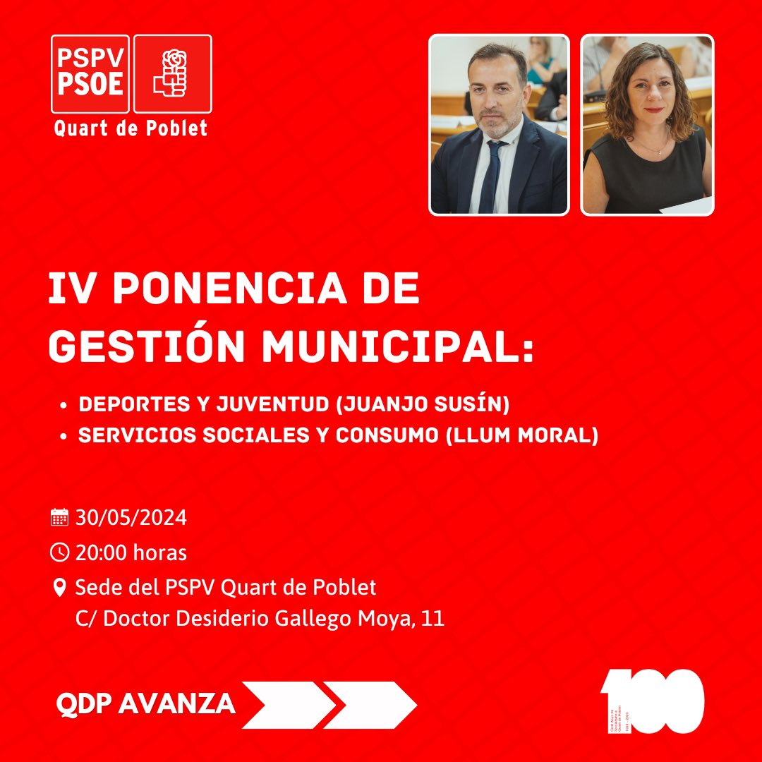 En la IV Ponencia de Gestión Municipal en la sede de la agrupación. Hoy escuchando el proyecto de Juanjo Susín y Llum Moral para sus áreas de gobierno.